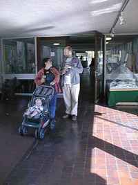 Steven, Alison and pushchair